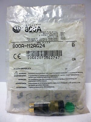 Allen-Bradley 800A-M2AG24 Green Illuminated Pushbutton