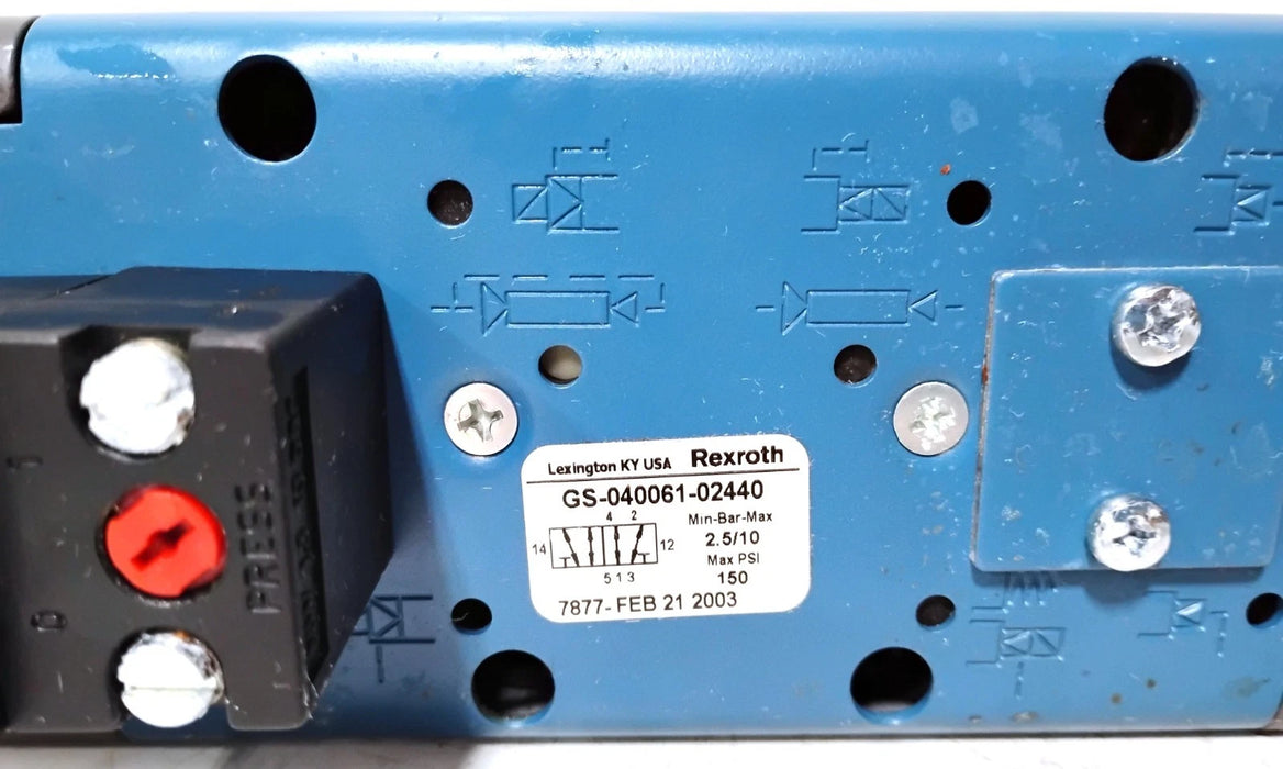 Bosch Rexroth GS-040061-02440 120 V AC 5-Port Ceram Solenoid Valve