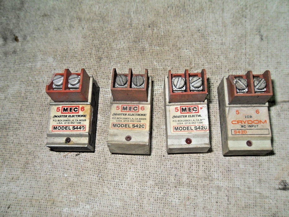 4 Master Electric Crydom S420 AC Input Relays