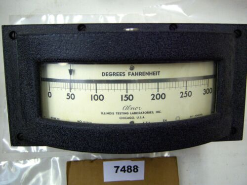 Alnor Temperature Gauge Meter 125904 0-300 5 1/2" Deep
