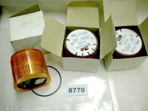 3 Telemecanique Lens Amber XVAC351 XVAC351B120