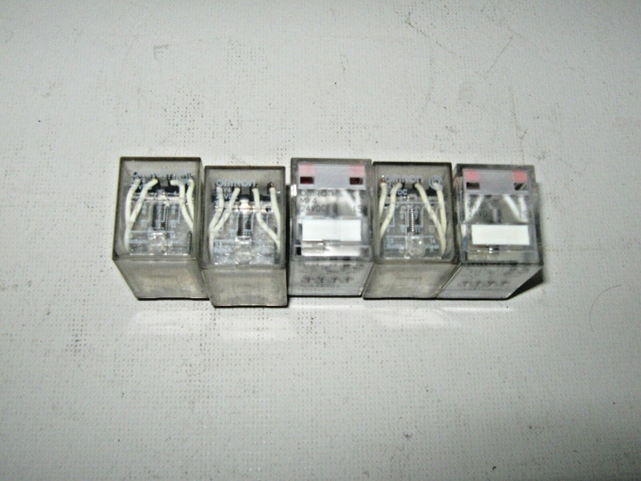 5 Omron MY4 24VDC Relay