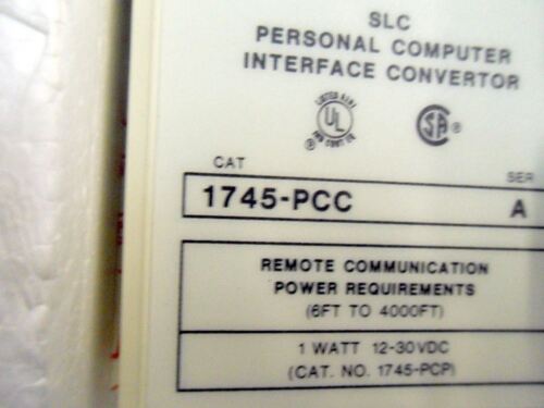 Allen-Bradley 1745-PT, 1745PCC 1 Controller