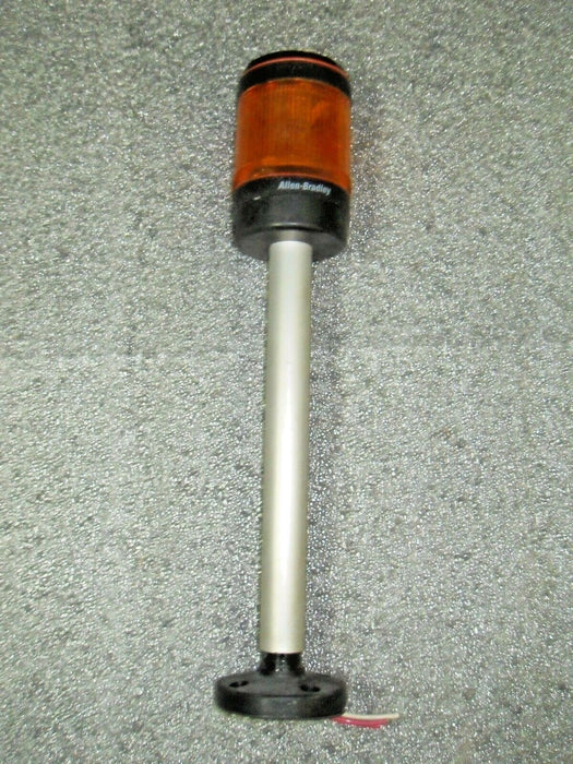 Allen-Bradley 855T-B10DN5 Amber Stack Light W/ 855T-BPM25