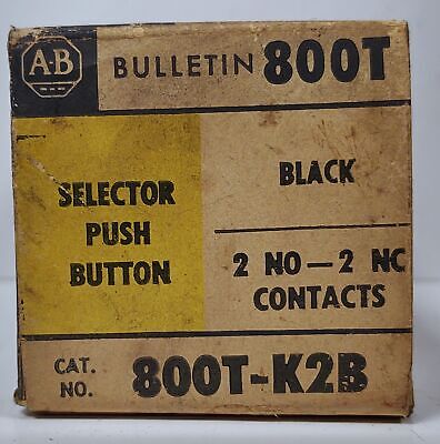 Allen-Bradley 800T-K2B Black Pushbutton