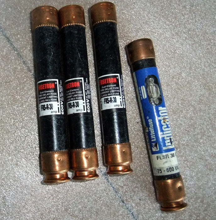 4 Fusetron FLSR-30 FLSR30ID Fuses