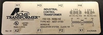 Acme / Hubbell AE010150 Transformer
