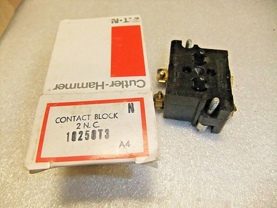 Eaton Cutler-Hammer 10250T3 2NC 6A Contact Block for Pushbutton