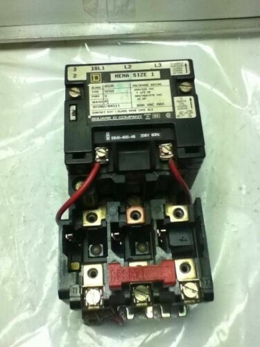 Square D 8536-SCO3S CONTACTOR SIZE 1