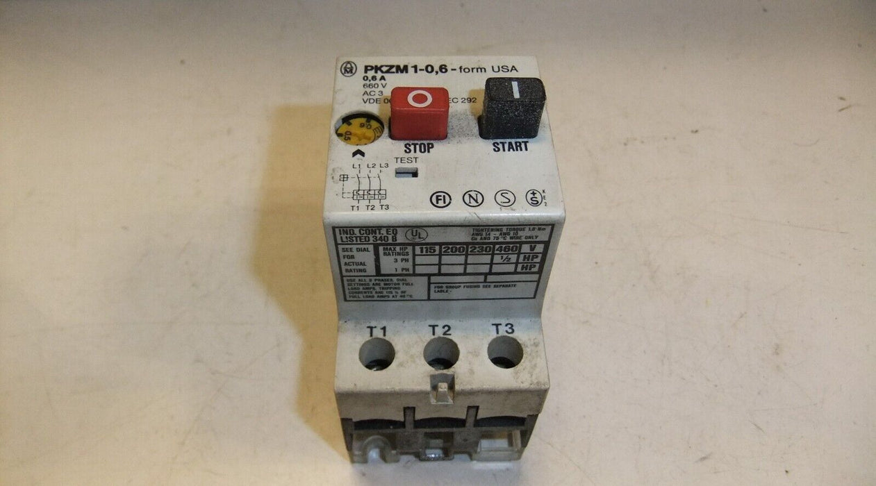Klockner Moeller Overload Relay PKZM1-0,6