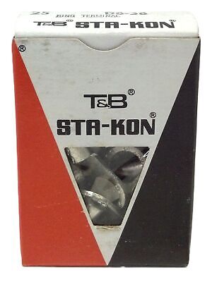 Thomas & Betts D8-38 Non-Insulated Large Brazed Seam Ring Terminal - Qty. 25