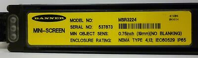 Banner Engineering MSR3224 Mini-Screen Safety Light Curtain Receiver