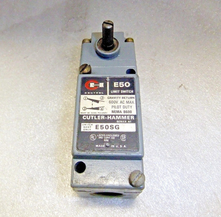 Cutler-Hammer E50SG Limit Switch E50DG1 Head