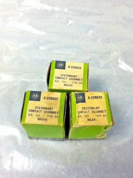 LOT OF 3 Allen-Bradley X-228035 STATIONARY CONTACTS