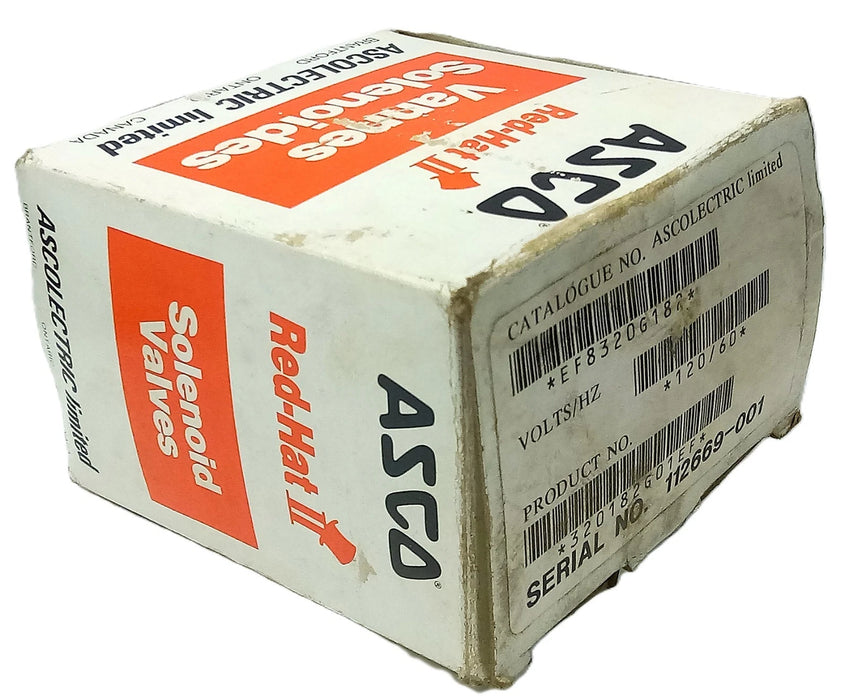 ASCO EF-8320-G182-120 210 psi 1/4 in Solenoid Valve w/ 120 V AC Coil