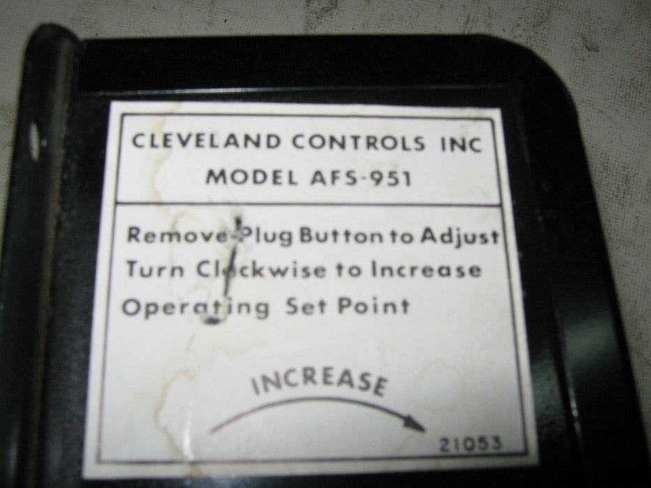 Cleveland Controls AFS-951 Pressure Switch