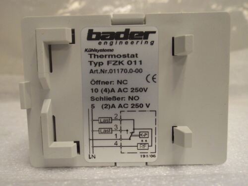 BADER ENGINEERING MECHANICAL THERMOSTAT FZK 011