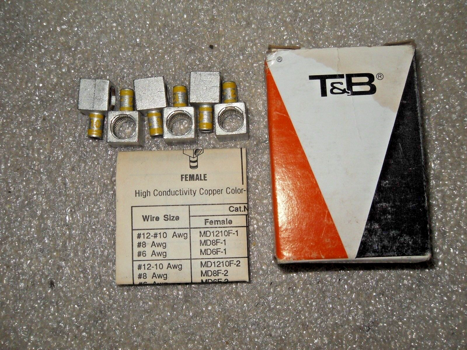 6 T&B MD121OF-2 Uninsulated Female Disconnects