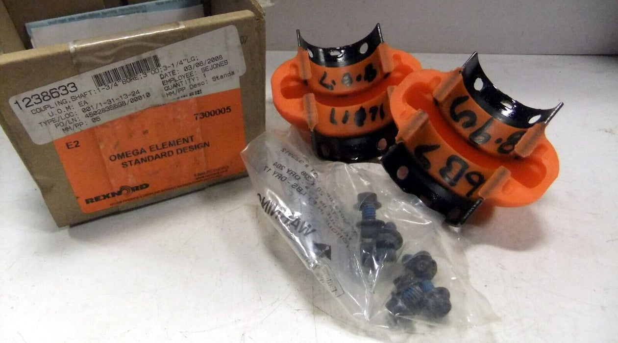 Rexnord 7300005 Coupling 1 3/4" Bore 3" OD 3 1/4" LG