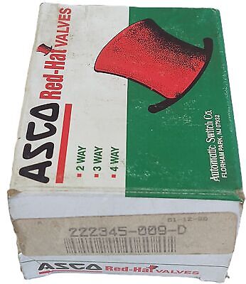 ASCO 222345-009-D 110/120 V 50/60 Hz Solenoid Valve Coil Only