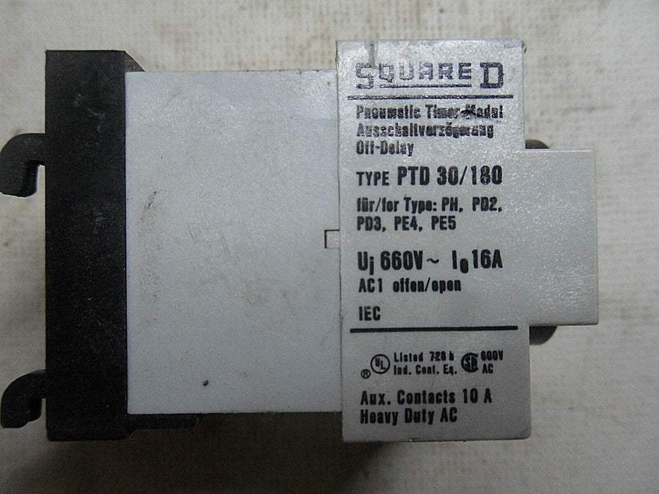 Square D 9999-PTD30/180 Pneumatic Timer Module