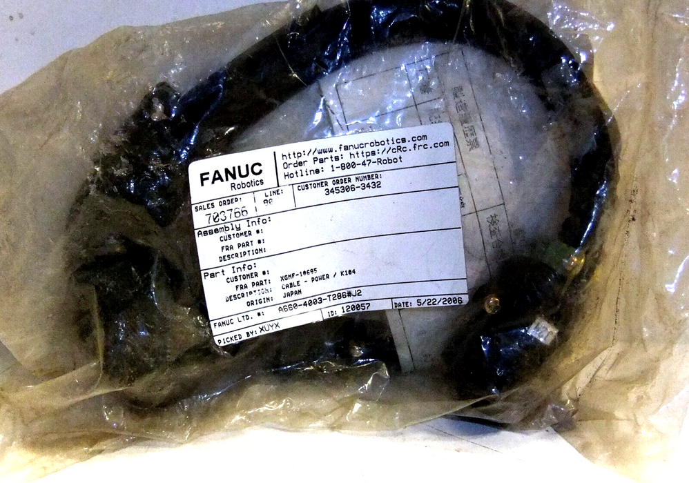 Fanuc Robot Power Cable K104 A660-4003-T286#J2