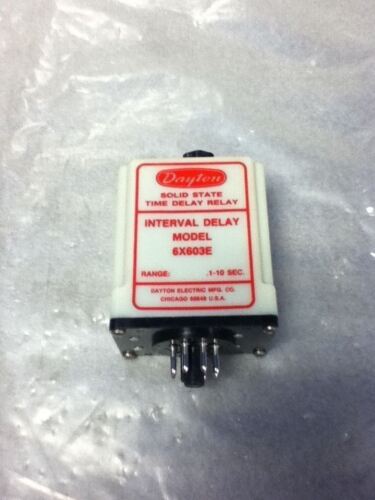 DAYTON 6X603E TIME DELAY RELAY