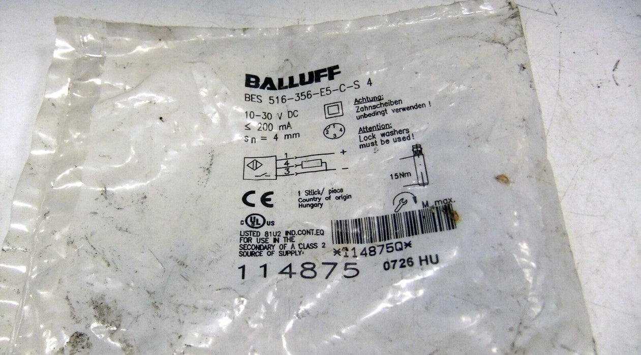 Banner Engineering Proximity Switch BES 516-356-E5-S 4