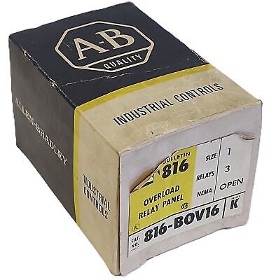 Allen-Bradley 816-BOV16 Ser K NEMA Size 1 Overload Protection Relay