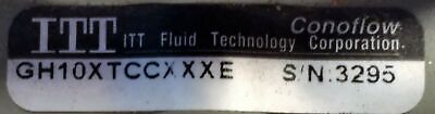 ITT GH10XTCCXXXE Regulator