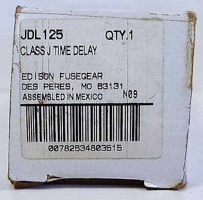 Edison JDL125 600 V 125 A Class J Current-Limiting Time-Delay Fuse
