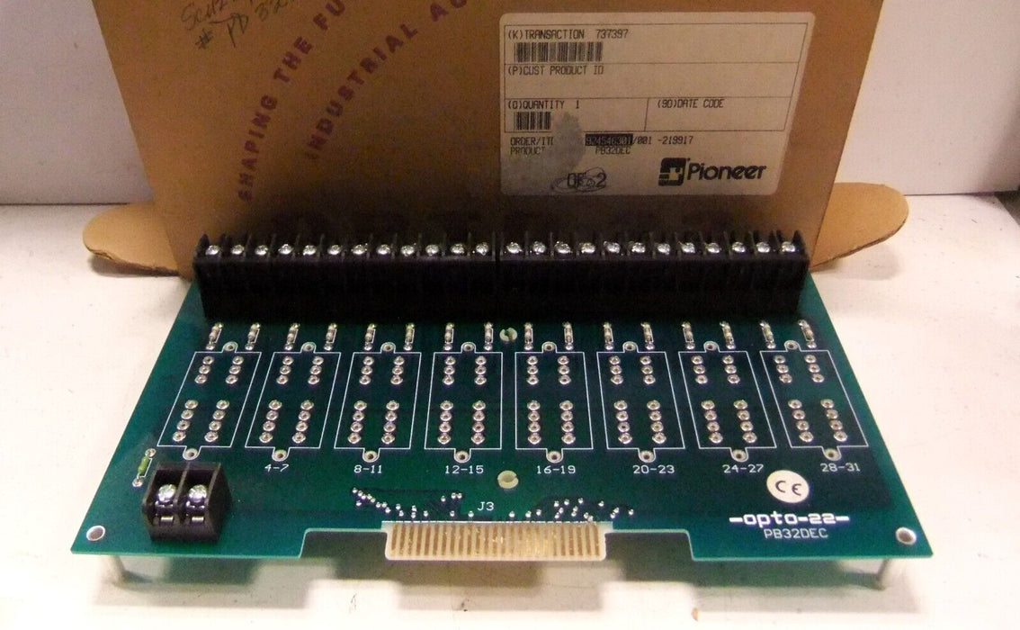 Opto 22 PB32DEC Mounting Deck Termination Board