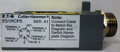 Cutler-Hammer E51RCP5 Proximity Sensor Receptacle with 6 Pin Connector