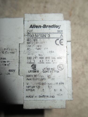 Allen-Bradley 100 M09N 3 Mini Contactor