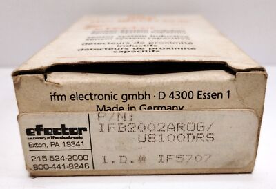 Efector IFB2002-AROG/US-100-DRS IF5707 Proximity Sensor