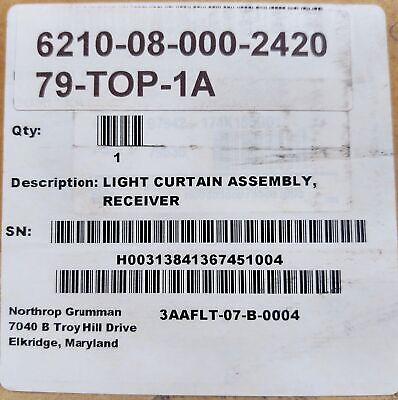 Banner Engineering 97942174K185G01 79536 EZ-SCREEN Safety Light Curtain Receiver