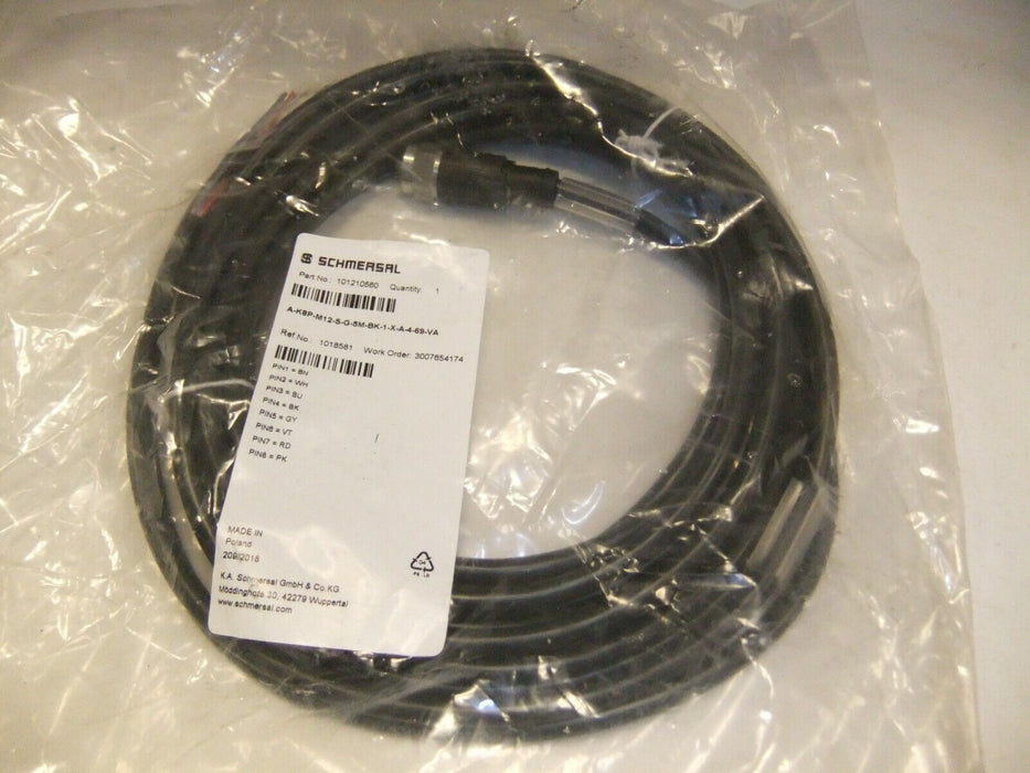 Schmersal Quick Disconnect 5M 8P Cable 101210560