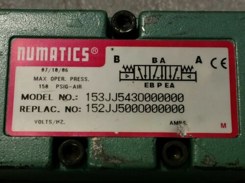 Numatics 153JJ543O000000 Double Air Pilot Valve