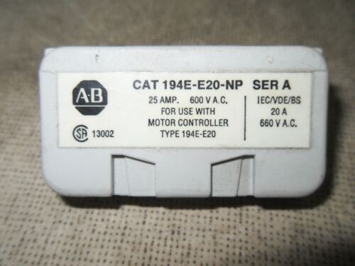 1 LOT OF 3 Allen-Bradley 194E-E25-NP NEUTRAL POLE FOR CONTROL SWITCH