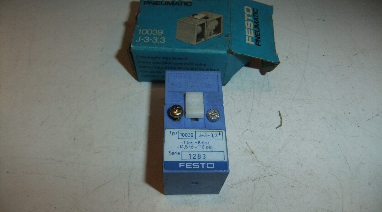 Festo 10039 J-3-3,3 Pneumatic Valve