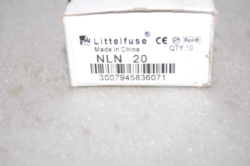 Littelfuse NLN 20 FUSE LOT OF 10