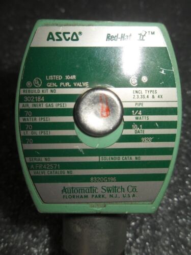 ASCO 8320G196 120V Solenoid Valve