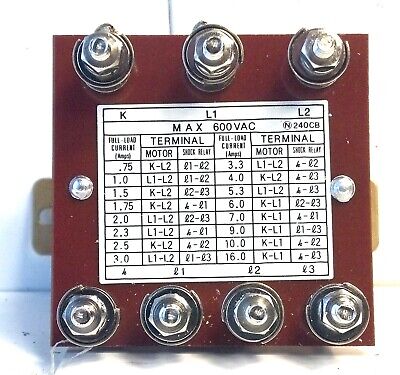 Tsubakimoto Chain Co. 240CB 5MA 600 V AC Current Transformer Shock Relay