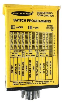 Banner Engineering CL5RA Time Delay Relay for Photoelectric Sensor