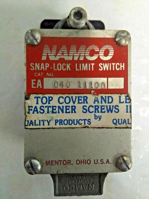 NAMCO CONTROL SNAP LIMIT SWITCH EA040 11100