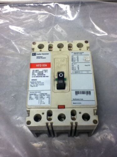 Cutler-Hammer Circuit Breaker HFD3100