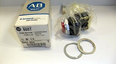 Allen-Bradley Red Extended Head Push Button 800T-B6A