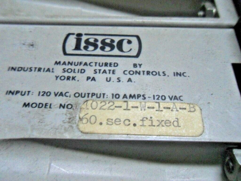 2 ISSC 1022-1-W-1-A-B Timed Relays