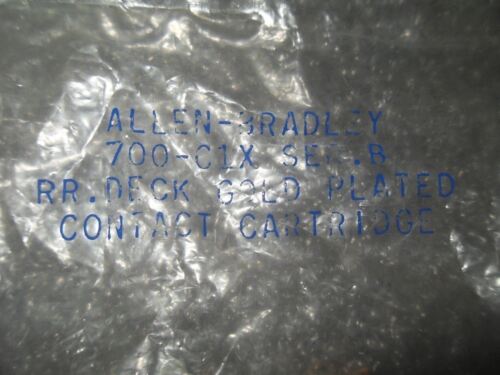1 Allen-Bradley 700-C1X GOLD PLATED CONTACT CARTRIDGE