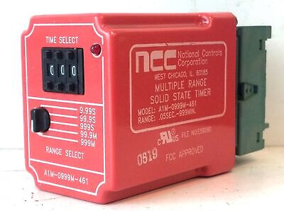 Ametek NCC A1M-0999M-461 120 V AC 10 A .05 sec - 999 min Solid State Timer Relay